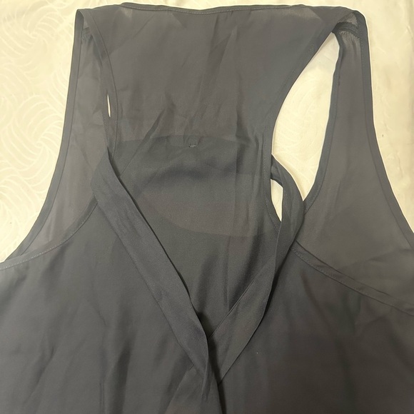 Black Sleeveless Top with Tie Straps - Picture 4 of 5